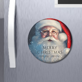 God jul Santa Festive Winter Helgdagars Magnet