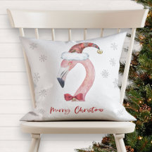 God jul Santa Flamingo Red Typography