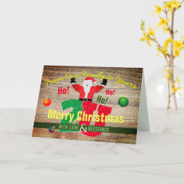 God jul Santa från vår familj till Yours Kort