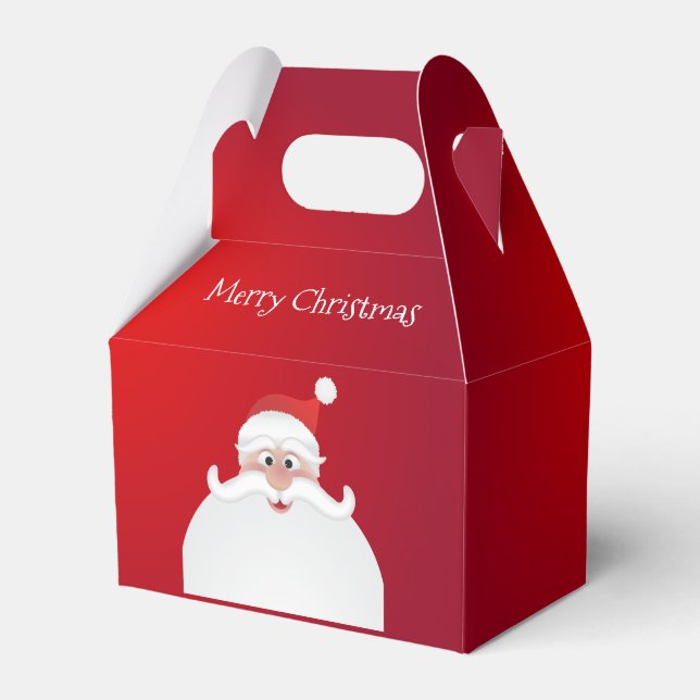 God jul Santa Gable Favor Box Presentaskar (Framsidan Sidan)