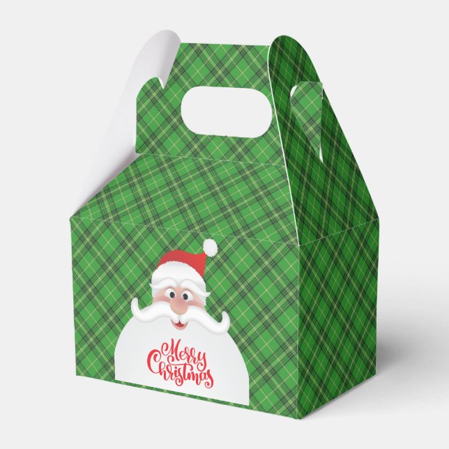 God jul Santa Gable Favor Box Presentaskar (Framsidan Sidan)