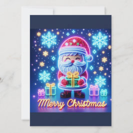 God jul Santa Gift Inbjudningar