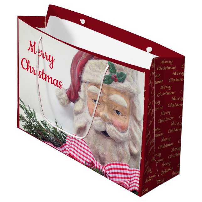 God jul Santa Giftbag (Framsidan Vinklad)