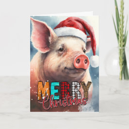 God jul Santa GRIS-kort Kort