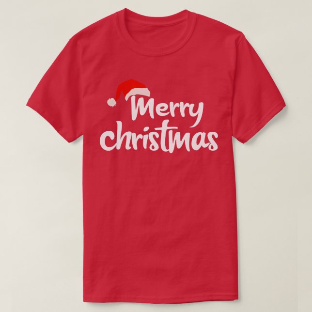 God jul Santa Hat 1 T Shirt (Design framsida)