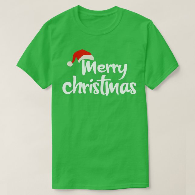 God jul Santa Hat 2 T Shirt (Design framsida)