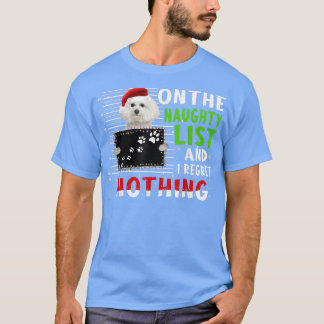 God jul Santa Hat Pudel Funny Naughty Xma T Shirt