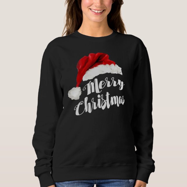 God jul Santa Hat T Shirt (Framsida)