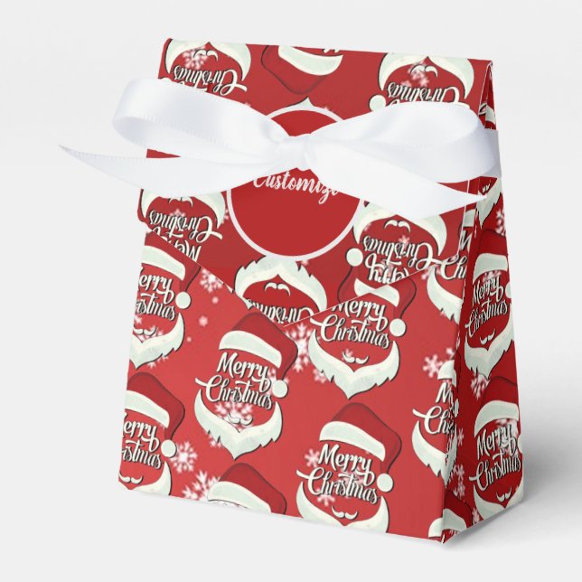 God jul Santa Hat Tält Presentaskar (Framsidan Sidan)