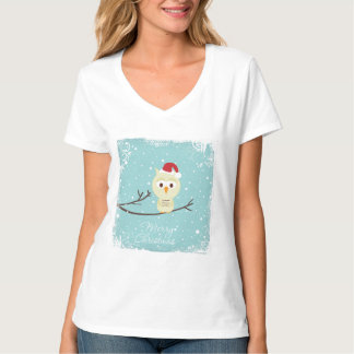 God jul Santa Hat Uggla T Shirt