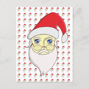 God jul Santa Helg Vykort