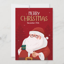 God jul Santa Helgdag Card Julkort