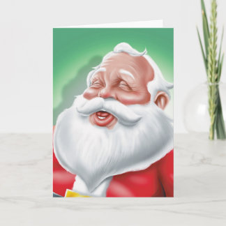 God jul Santa Helgkort