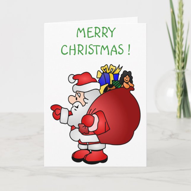 ’GOD JUL’ SANTA HELGKORT (Framsida)