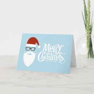 God jul Santa Helgkort