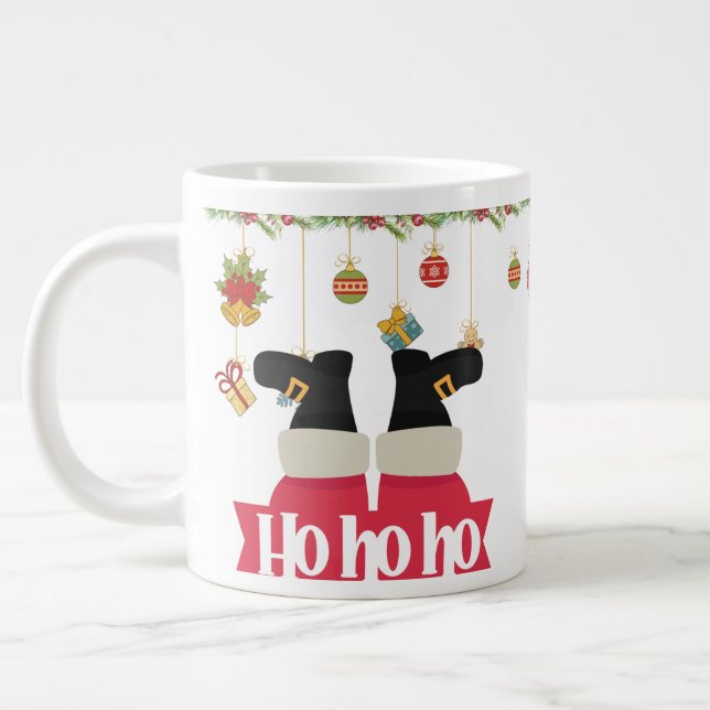 God jul Santa Ho Ho Ho Espresso Kopp Jumbo Mugg (Vänster)
