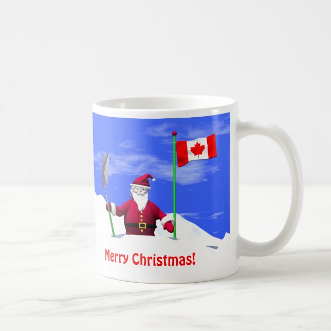 God jul Santa i Kanada Kaffemugg (Höger)
