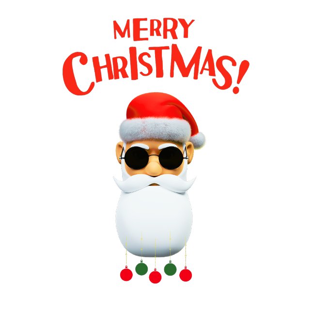 God jul Santa in Coola Sunglasses T Shirt (Skapare uppladdad)