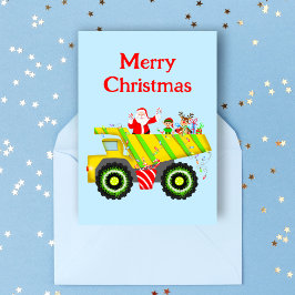 God jul Santa in Dump Elf, rener Kort