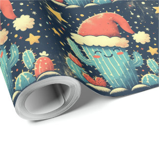 God jul Santa kaktus växter  Presentpapper