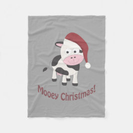 God Jul! Santa Ko Fleecefilt