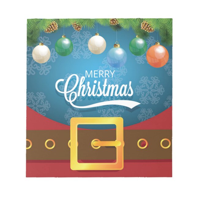 God jul Santa Kostym Anteckningsblock (Framsida)