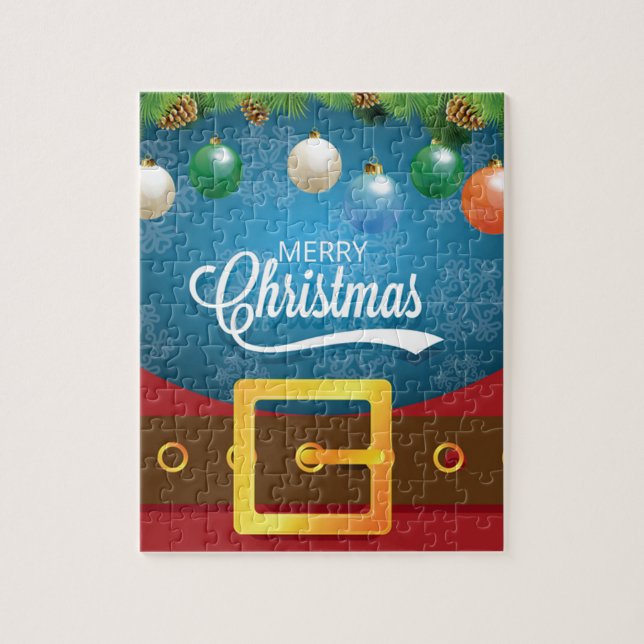 God jul Santa Kostym Pussel (Vertikal)