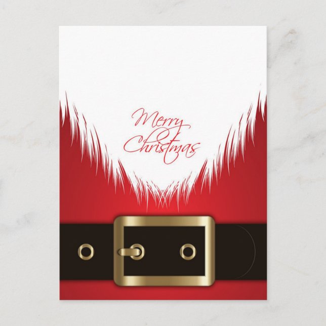 God jul Santa Kostym Vykort (Framsida)
