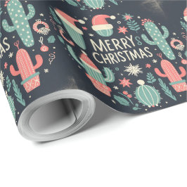God Jul Santa kruk kaktus Presentpapper