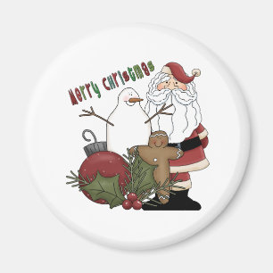 God jul Santa Magnet