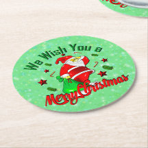 God jul Santa med Sack Stars Käpp