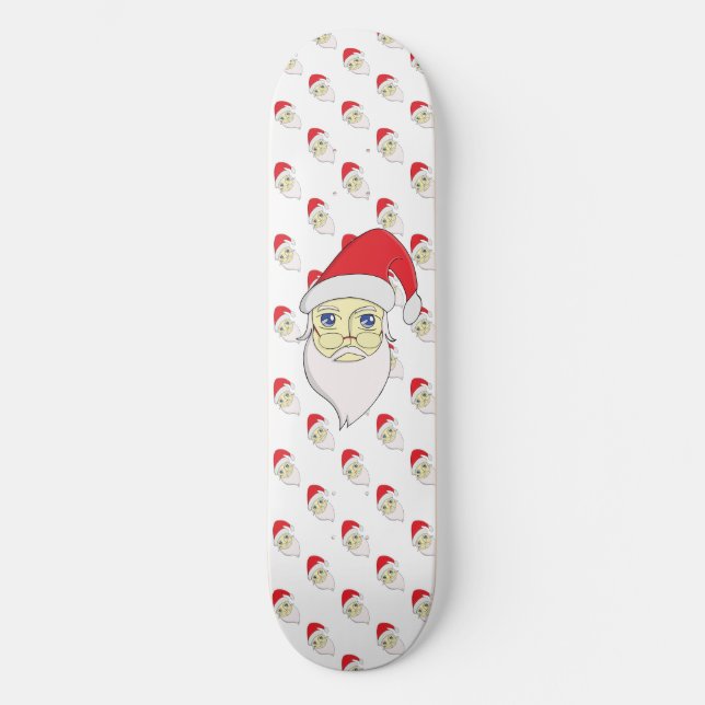 God jul Santa Mini Skateboard Bräda 18,5 Cm (Framsida)