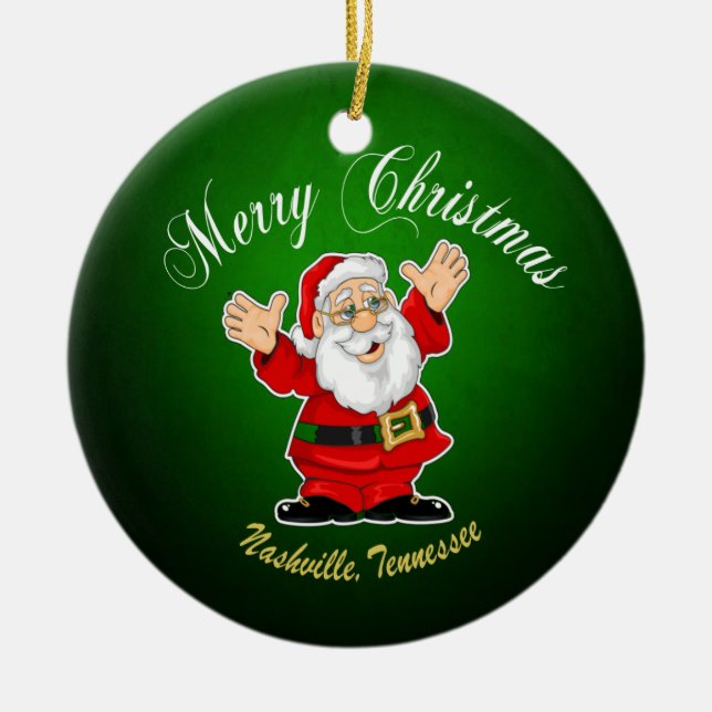 God jul Santa Nashville Ornament (Framsidan)