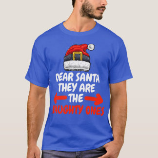 God jul, Santa Naughty Ones T Shirt