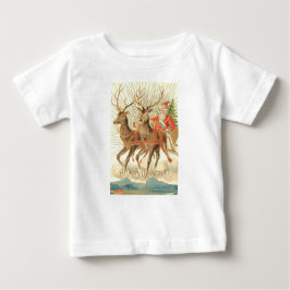 God jul (Santa och hans renar) T Shirt