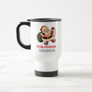 God jul Santa och presenter Resemugg