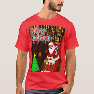 God jul Santa och Träd T Shirt