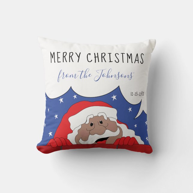 God jul Santa of ColorSays Kudde (Framsida)