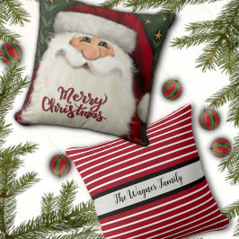 God jul Santa Personlig Namn Helgdag Kudde