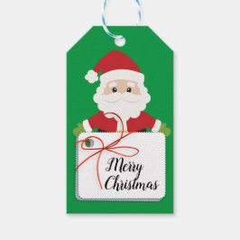 God jul Santa Presentetikett