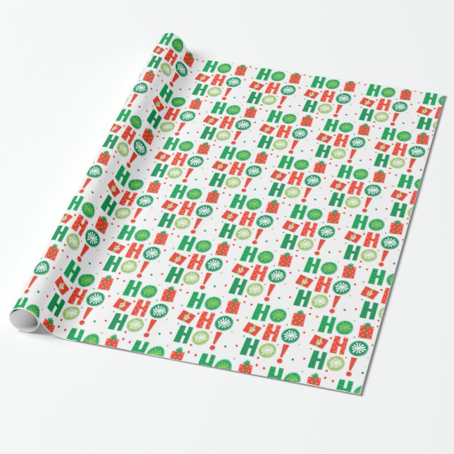God jul Santa Presentpapper (Utrullad)
