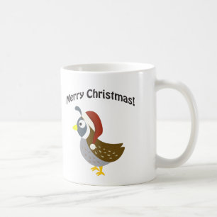 God jul! Santa Quail Kaffemugg