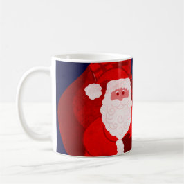 God jul Santa red/blue boys mugg
