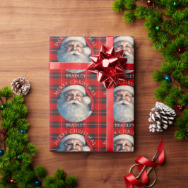 God jul Santa Red Play Personlig Namn Presentpapper