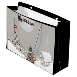 God jul Santa Scene LG Gift Bag