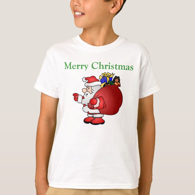 God jul Santa Shirt Tröja (Framsida)