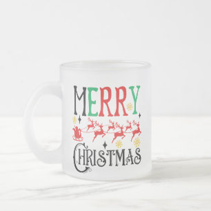 God jul Santa Sleigh-61049 T-Shirt Frostad Glasmugg