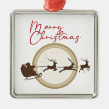 God jul Santa Sleigh Hjort