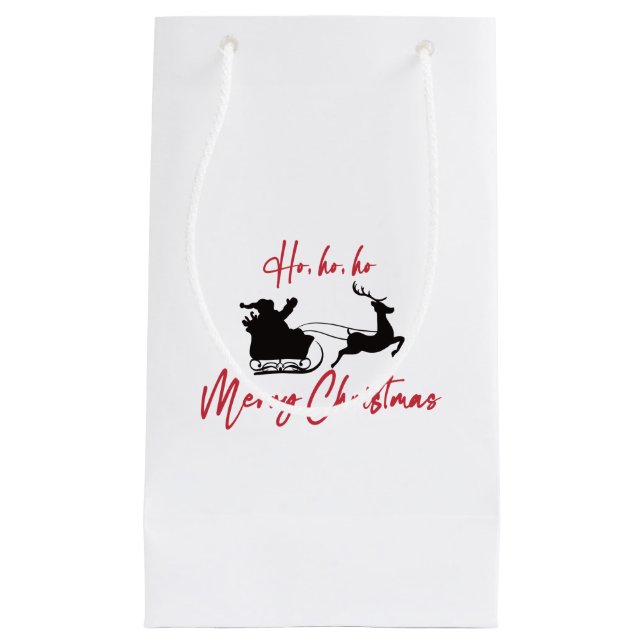 God jul Santa Sleigh och Reindeer (Framsidan)