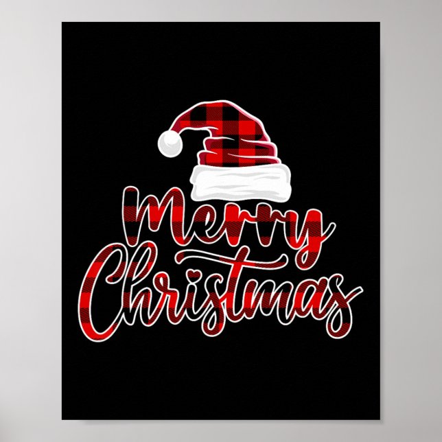 God jul Santa Squad Red Plade Julafton Gifts B Poster (Framsidan)